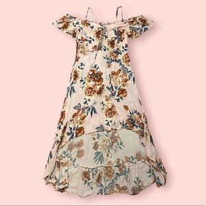 American Rag Cie Rose Floral High Low Tank Dress
